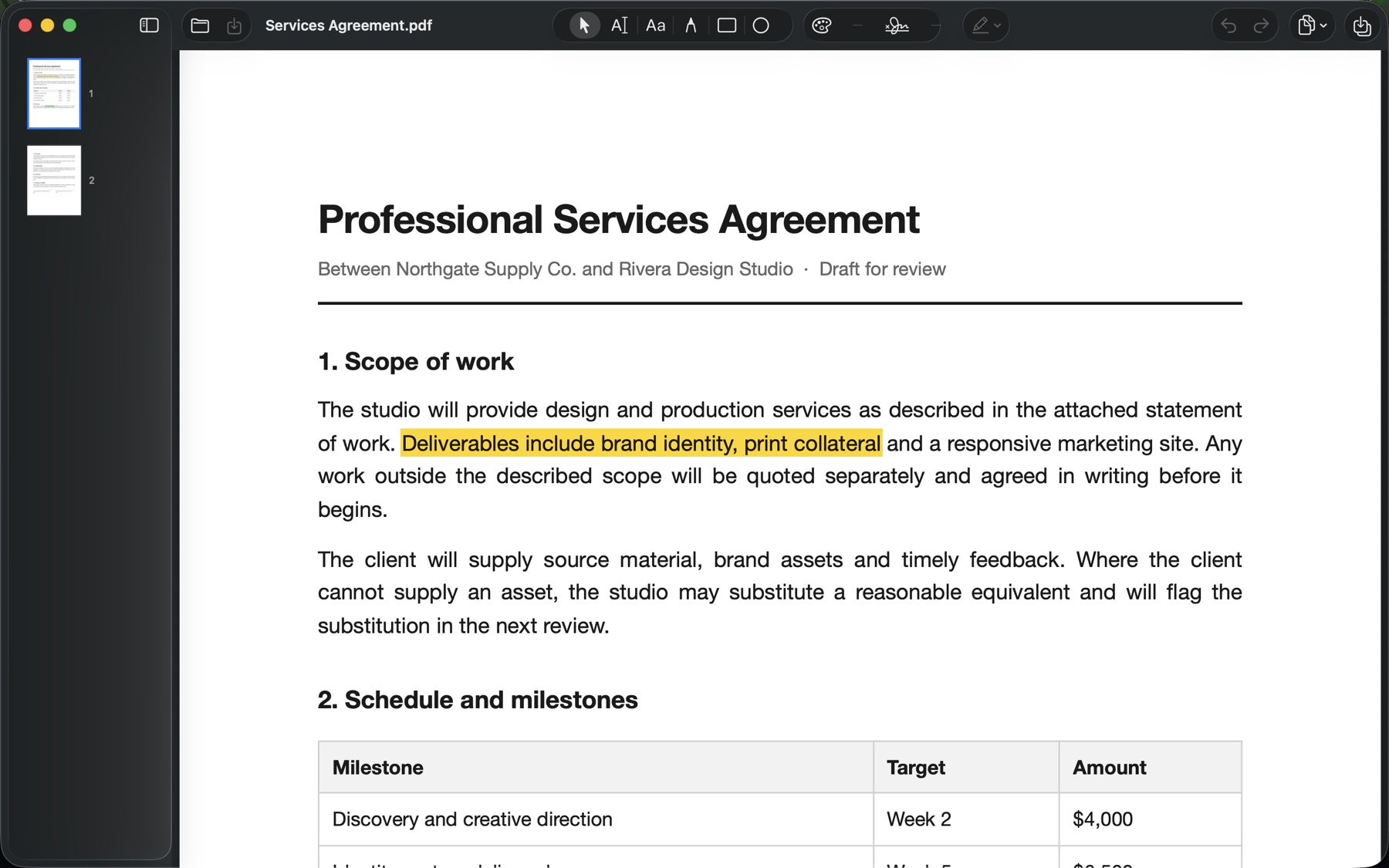PaperFix running on macOS